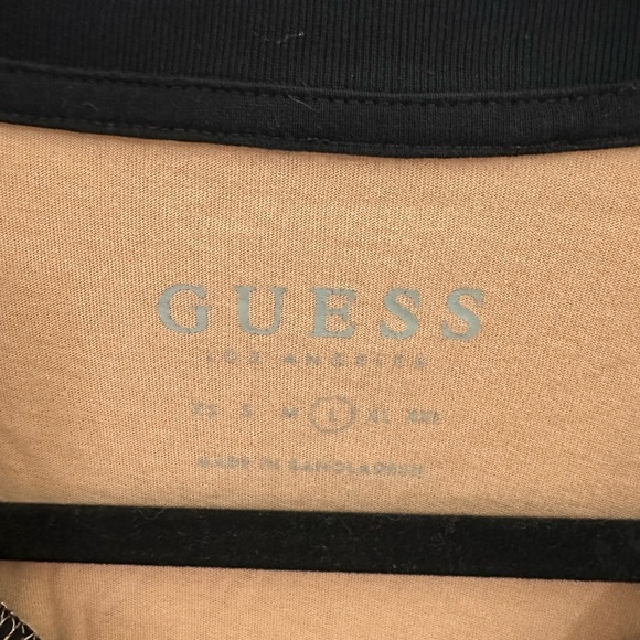 Guess Brand Men's Tan T-Shirt size LG #1856 - Picture 4 of 4